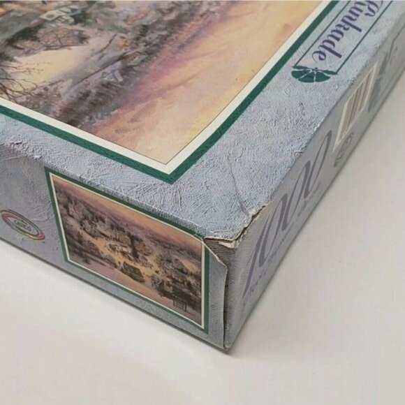 Thomas Kinkade 20x27 St Nicholas Circle 1000 Piece 1996 Sealed Ceaco Puzzle - Picture 4 of 5